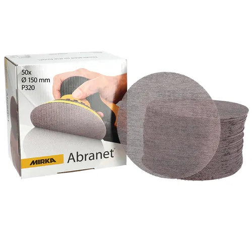 Mirka Abranet 150mm Grip Various Grits, 50 per Box
