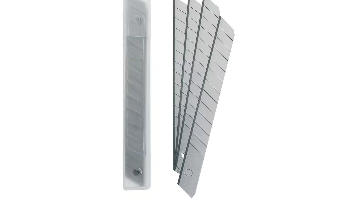 9mm Snap-Off Blade Refill Silver Pack of 10