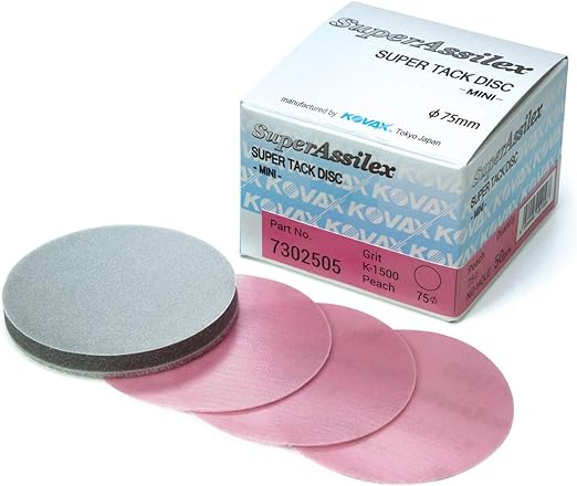 Kovax K1500 75mm Super Assilex Sp Tack Discs Without Holes - 50 per Box