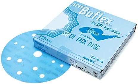 Kovax K2500 152mm Buflex Sp Tack Discs 15 Hole (Blue) - 25 per Box