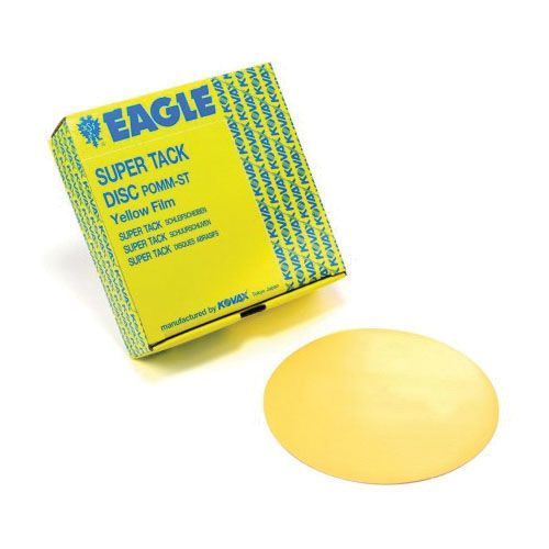 Kovax P1500 152mm Yellow Film Sp Tack Abrasive Discs No Hole - 50 per Box