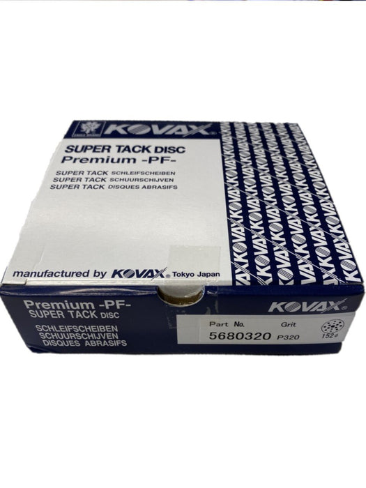 Kovax P320 152mm Premium Sp Tack Abrasive Discs 15 Hole - 50 per Box