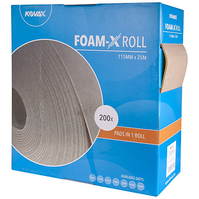 Kovax P320 115mm x 25m Foam Abrasive Roll (Each) - 200 sheets