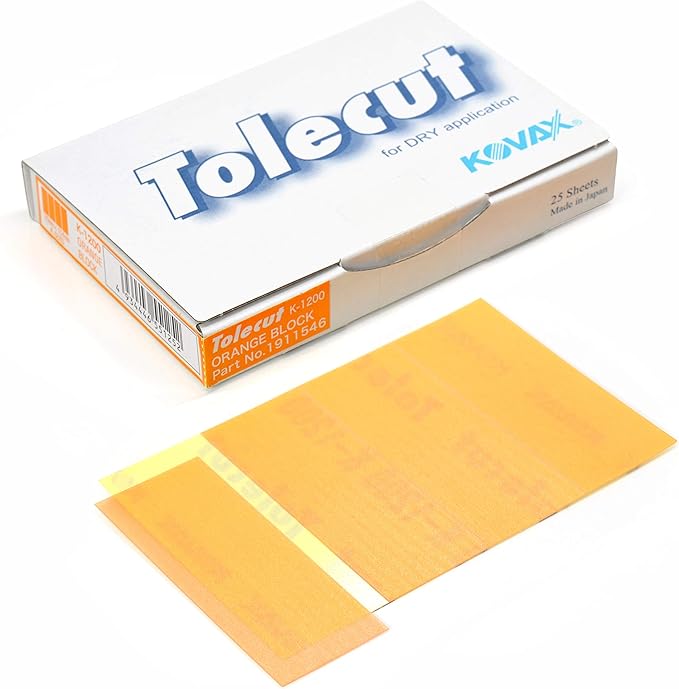 Kovax Tolecut Orange Stick-On 29mm x 70mm 1/4 K1200