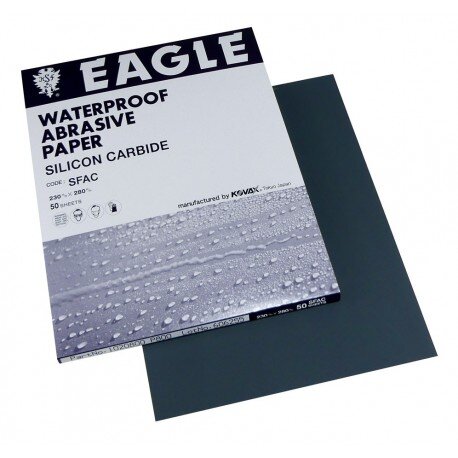 Kovax Waterproof Abrasive Paper Silicon Carbide 230 x 280mm - Pack of 50 - Various Grits