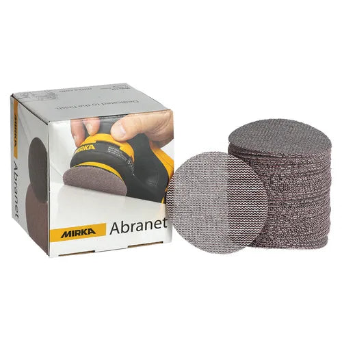 Mirka P400 Abranet® Ø 77 mm Grip - No holes (Pack of 50)