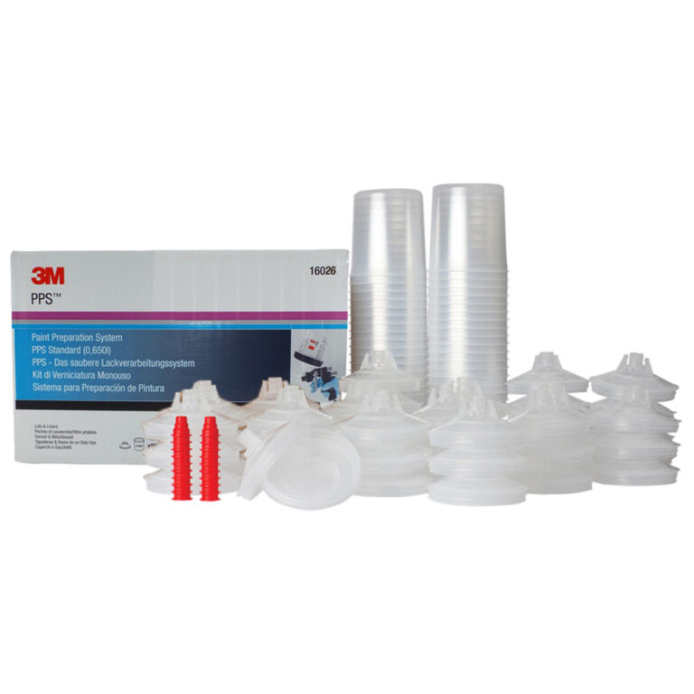 3M 125 Micron 650ml Paint Preparation System (PPS) Lids & Liners (Pkt 50)