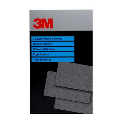 3M P1200 Microfine Wet or Dry Abrasive Paper Half Sheets 314 (Pkt 50)