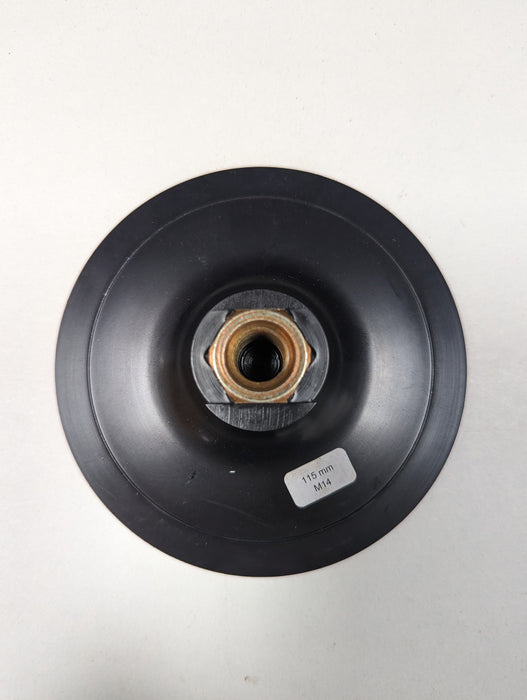 Gekatex 115mm Backing Plate with M14 Metal Thread and Hook & Loop for Use with Foam Pads